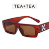 Fashionable brand sunglasses hip-hop style, glasses solar-powered, 2021 collection, European style, with snowflakes