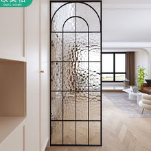 意式现代法式浴室长虹钢化玻璃隔断屏风可折叠临时出租房简易屏风