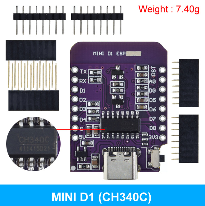 MINI D1 purple bottom plate