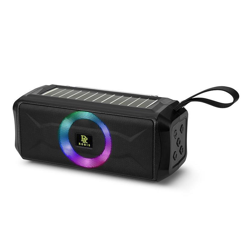 新款模RM-S516户外蓝牙音箱带手电筒便携小音箱太阳能充电音响