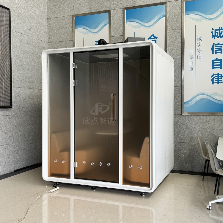 Cabina telefónica de oficina cabina de entrevistas sala de transmisión directa enseñanza sala de audiencia remota sala de aislamiento acústico cabina silenciosa interior sala de aislamiento acústico
