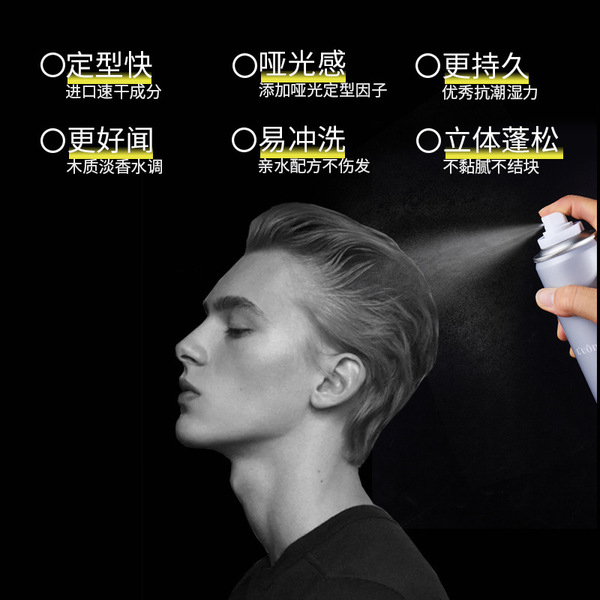 men's fragrant powerful hair spray
