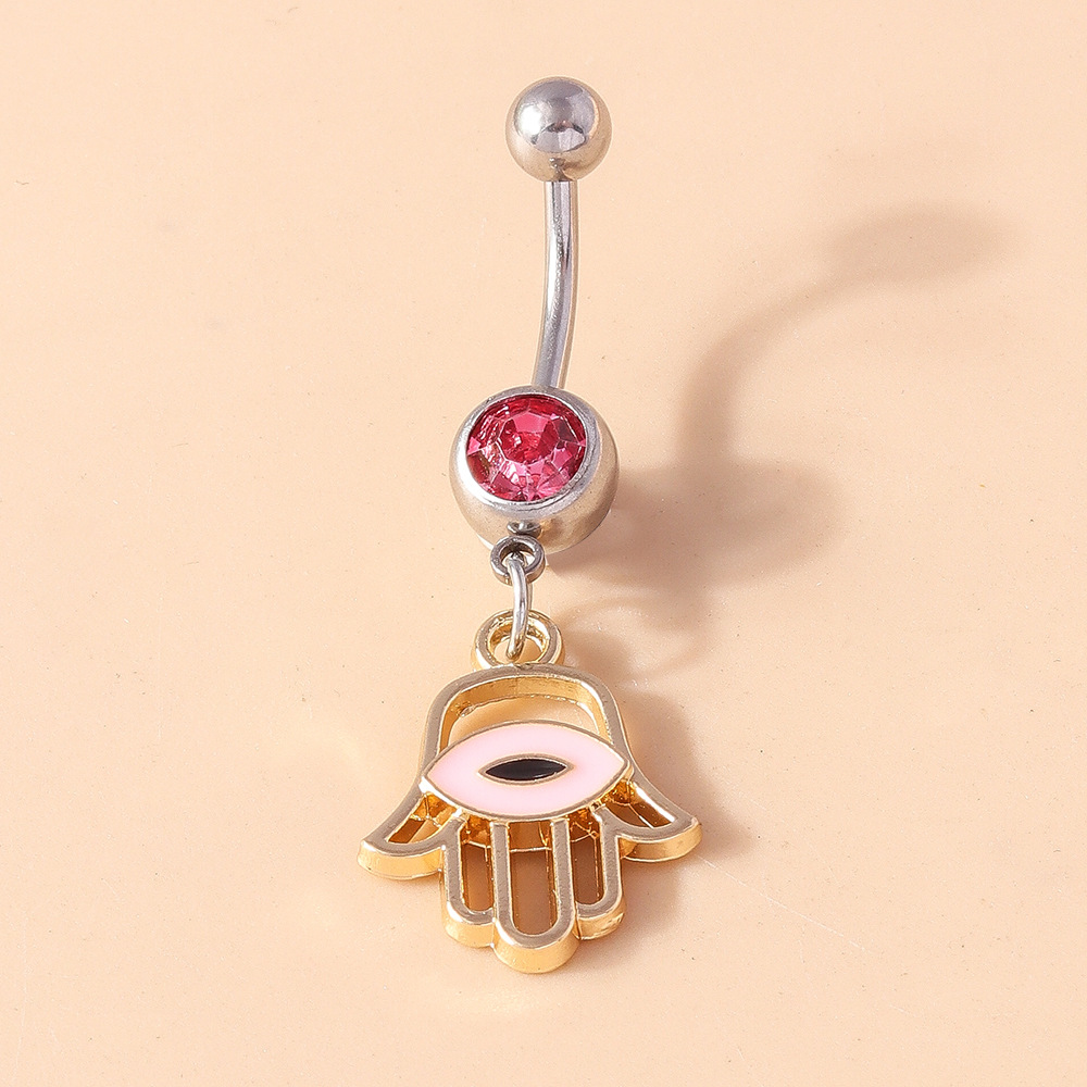 Devil's Eye Belly Button Ring Elegant Navel Piercing For Women_voghion.com