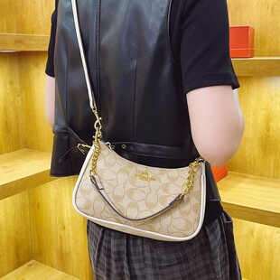 This year's popular small bag women's 2025 new Internet famous underarm bag retro printed messenger bag all-match shoulder bag