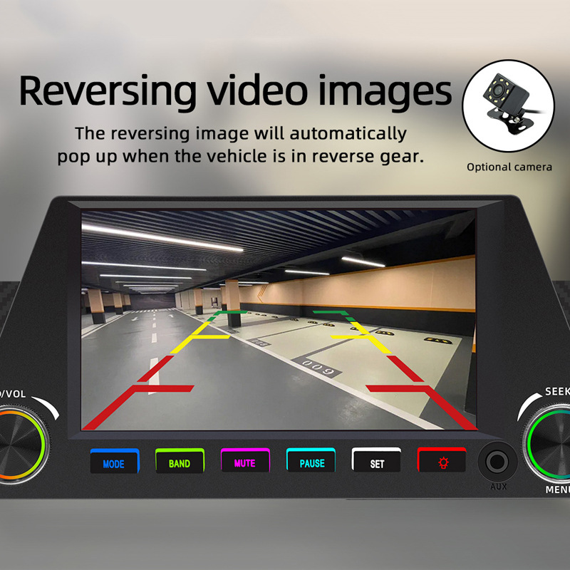 4.7 inch wireless carplay single spindle car mp5 player multimedia bluetooth card central control navigation 12V