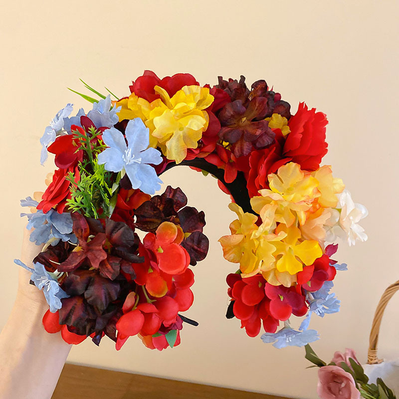 933g Weight Hair Band Hair Accessories Type 1 Piece Quantity Daily Occasion Cloth Material Flower Pattern All Seasons Season Women's Gender Sweet Style Sweet Women's Flower Cloth Hair Band 12