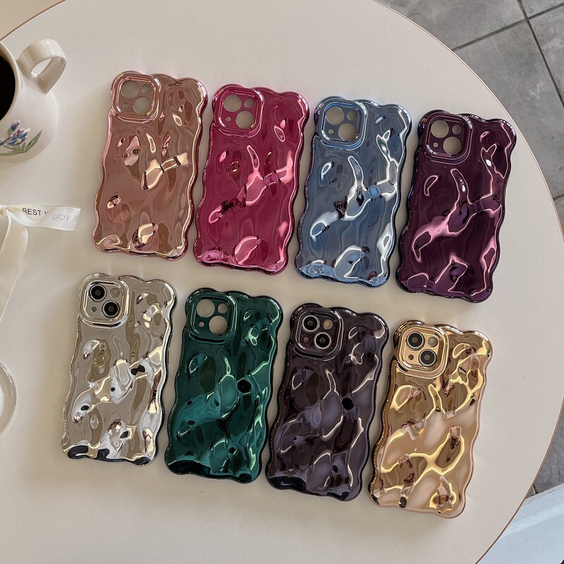 Casual Bubble Case Suitable for Iphone16Pro Max Mobile Phone Case Apple 17 New Model 14/13 Electroplating with a High-End Feel