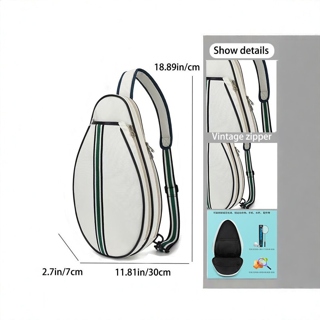 New cross-border tennis bag, single-shoulder badminton racket bag, waterproof, large capacity, sports storage backpack, available in men's and women's styles, in stock