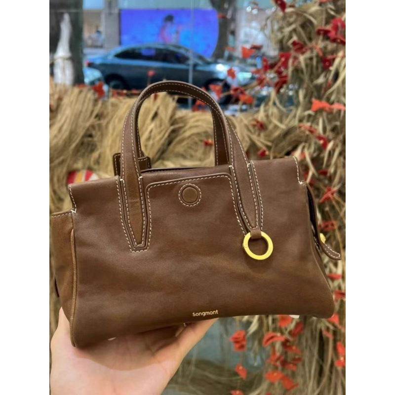 Songmont Mountain tiene una serie de senderos de pino bajo la montaña mini ver cosas bolsa de viaje asexual piel bronceada vegetal bolsa de hombro