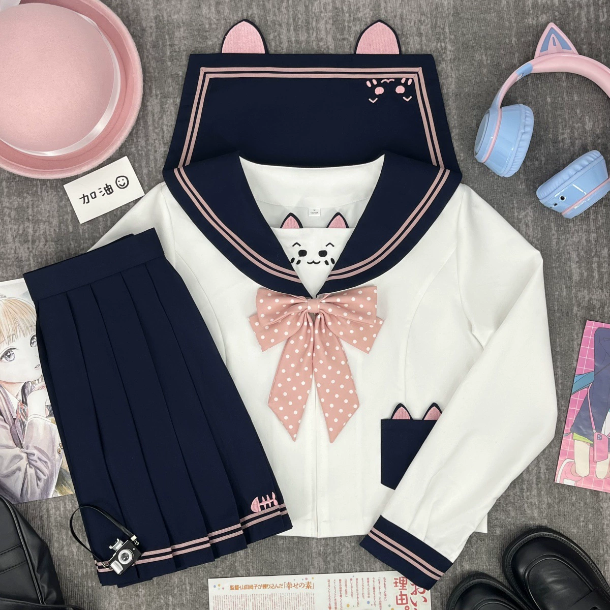 [Сладкий Мяу Нана] Оригинальная форма JK православная японская милая одежда для моряков
