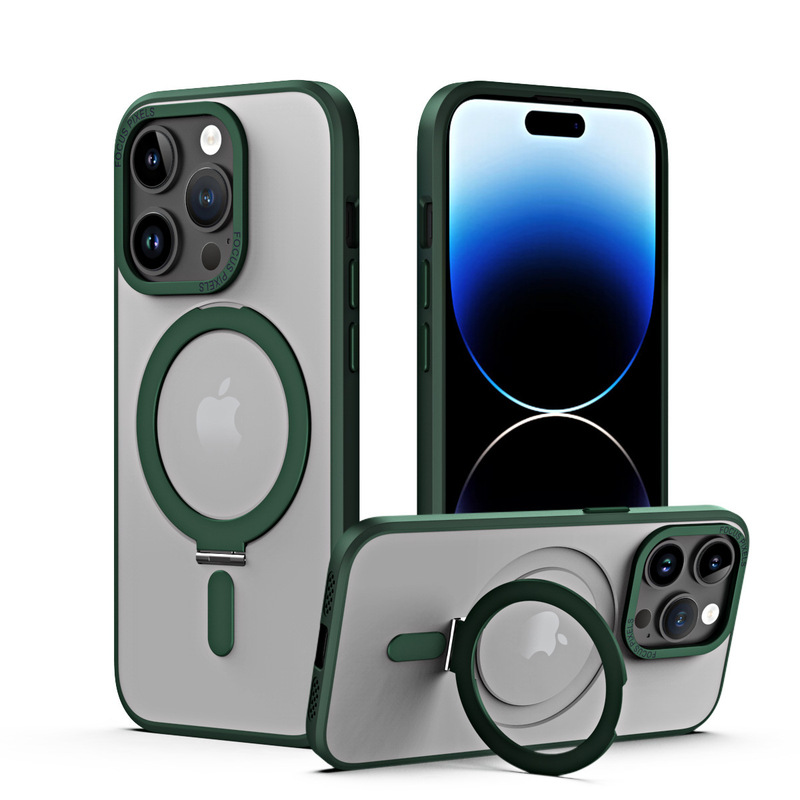 适用iPhone17ProMax支点手机壳隐点磁吸支架苹果16防摔15保护套14|undefined
