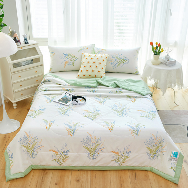 100% Pure Cotton Summer Cooling Blanket, All-Cotton Air Conditioner Sheet, Dual-Person Summer Blanket Type A for Children, Summer Thin Blanket