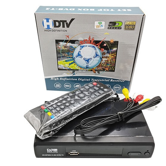 Indonesian DVB-T2 CH. 264 HD Digital HD Set Top Box Setbox Support WIFI7601