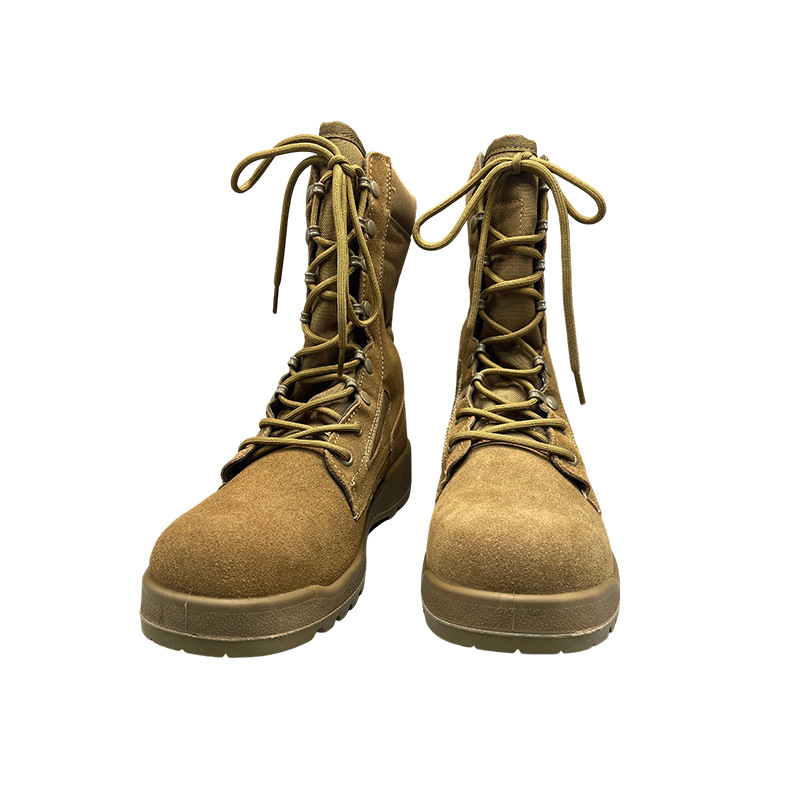 Botas del desierto al aire libre, zapatos de senderismo, botas de combate altas para hombres, zapatos de senderismo ligeros y transpirables, herramientas, botas de guerra a prueba de viento y arena