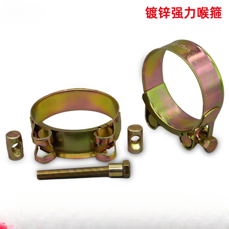 Tubería de aceite galvanizado de hierro de abrazadera de garganta fuerte tubería de agua de manguera de goma de acero inoxidable de bloqueo especial