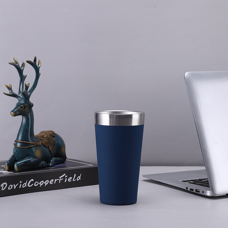 Amazon de doble capa de vacío pequeña taza de leche 304 taza de vacío de acero inoxidable taza de café taza de coche taza de helado portátil