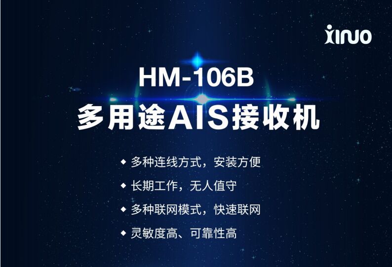 新诺HM-106B多用途B类AIS接收机 AIS接收基站 船舶自动识别系统-阿里巴巴