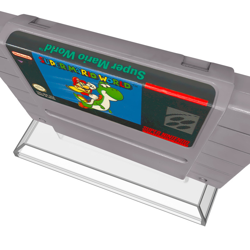ニンテンドーSNESゲームカード展示ベースSFC日版ゲームカード展示棚アクリル透明スタンド|undefined