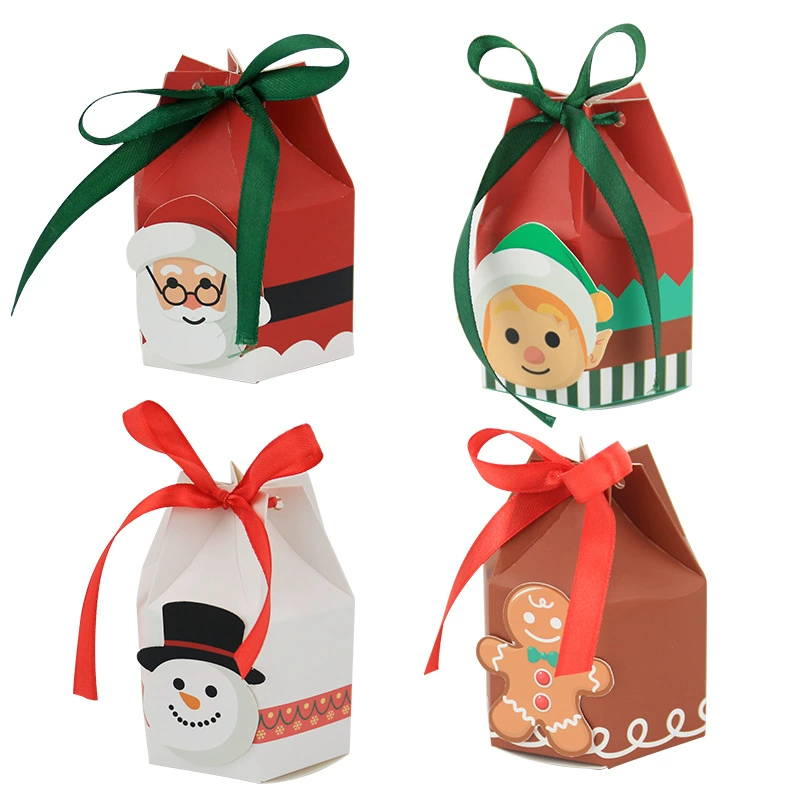 Трансграничная рождественская новая коробка конфет юрта Рождественский подарок конфеты упаковка бумажная коробка для внешней торговли оптовая продажа