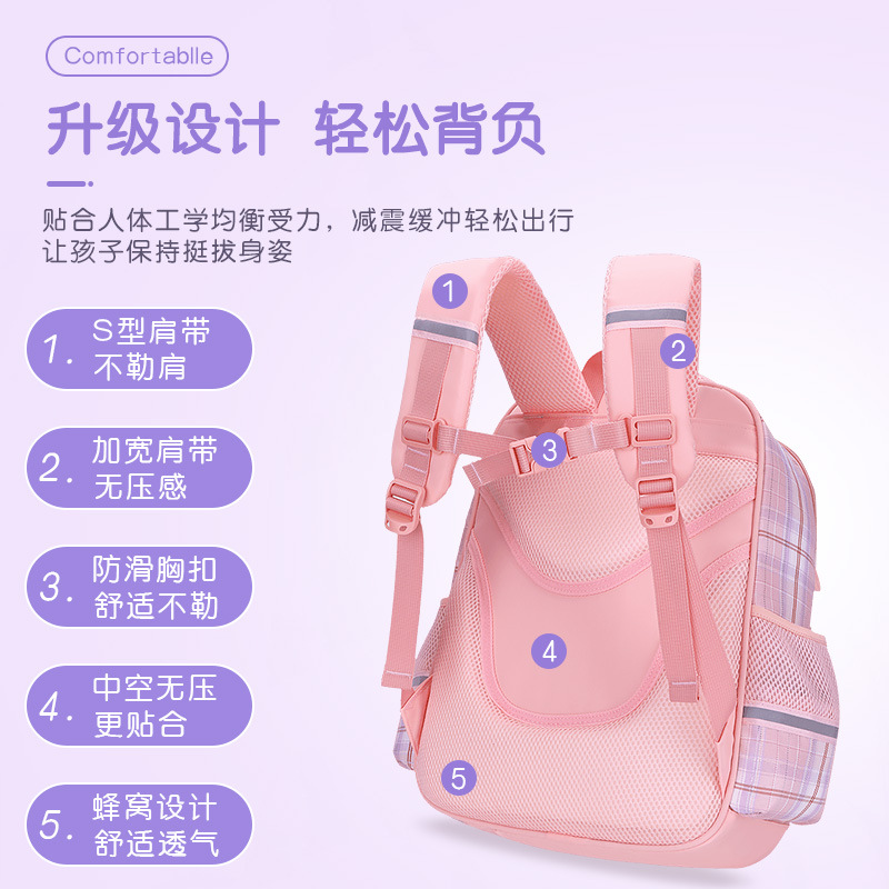 26 nuevas mochila de estudiantes de primaria para mujeres 1 - 2 - 3 - 6 - 9 grados mochila de hombro para niños