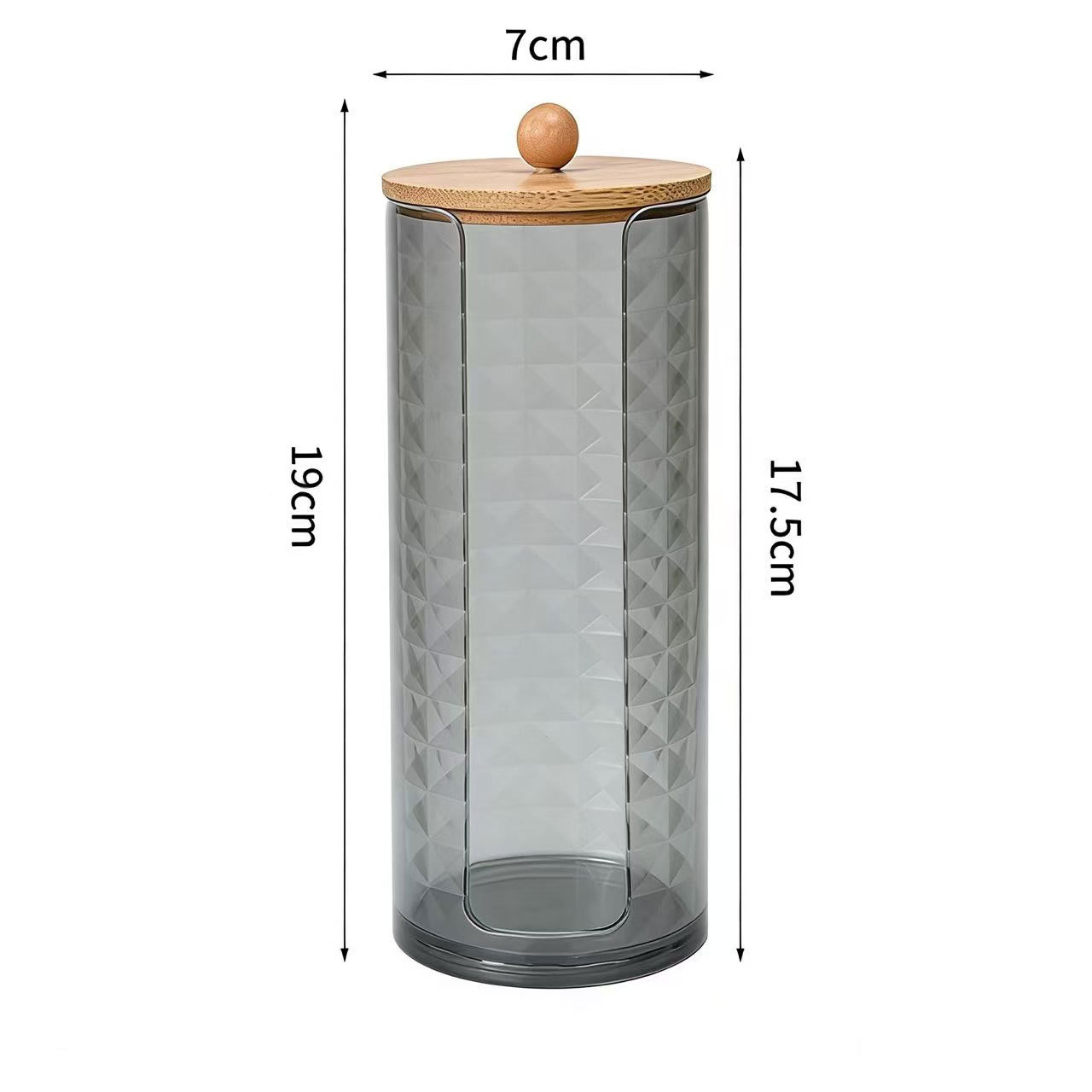 [Tienda de fábrica gris transparente] caja de almacenamiento de algodón acrílico se puede superponer portátil permeable a la ceniza para el almacenamiento de maquillaje doméstico