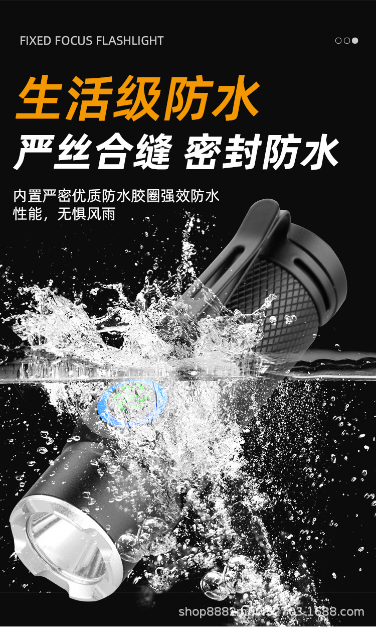 New Mini High-Brightness Flashlight, Convenient Charging Flashlight, Three-Speed Adjustment, Outdoor Hat Clip Light, Work Light 16340