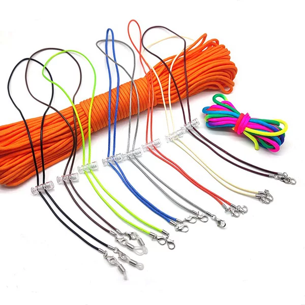 New Waxed Cord Multi-Purpose Glasses Strap Mask Strap Straw Hat Sun Hat Windproof Strap Multifunctional Sunglasses Strap