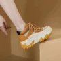 透气学生增高镂空女鞋