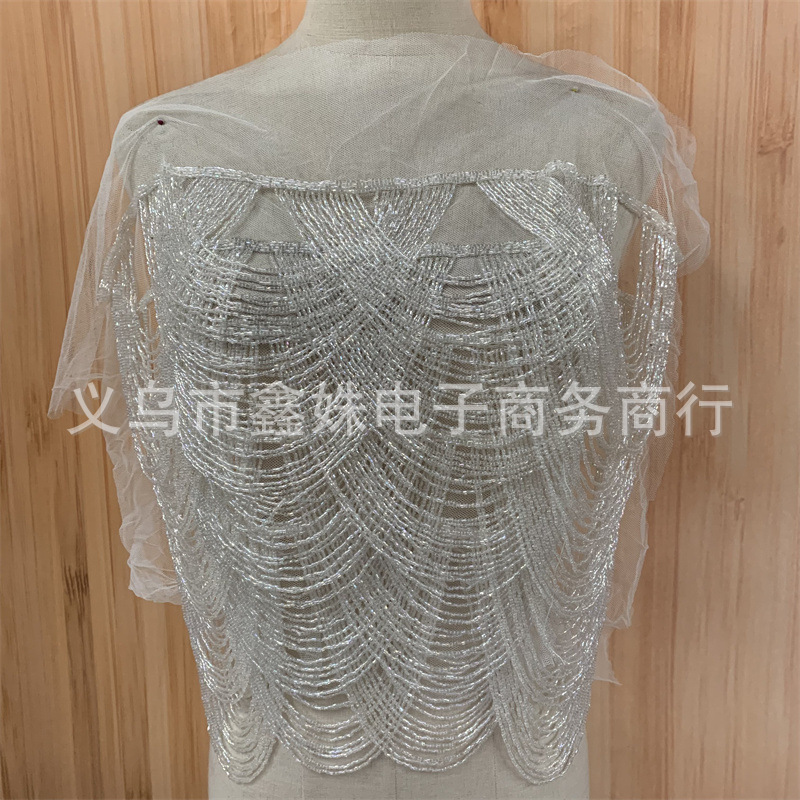 Nueva borla ropa vestido de novia hecho a mano borla applique ropa image 25