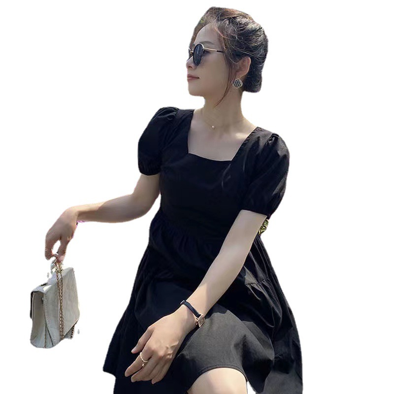 Summer long dress with bow