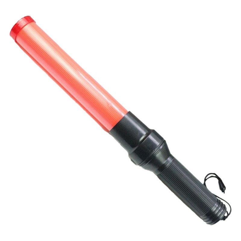41cm Batuta de tráfico Batuta luminosa Baterías LED Seguridad vial Batuta de fuego Luz de emergencia multifuncional