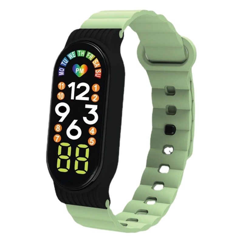 Venta directa de fábrica M 7 M7a contraste color LED reloj electrónico pulsera para niños vida impermeable reloj electrónico en stock al por mayor