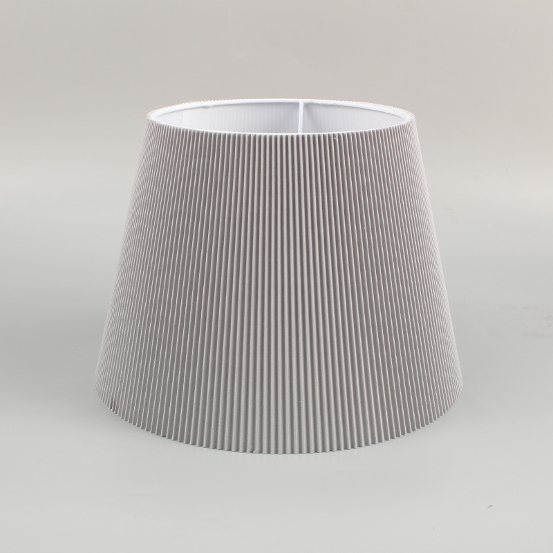 Plegable etiqueta engomada plana pantalla lámpara de mesa de tela Shell pantalla accesorios simple dormitorio pantalla de piso fábrica al por mayor