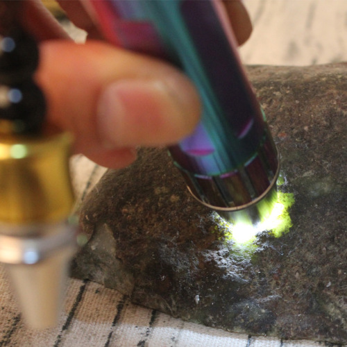 Jade identification flashlight stainless steel strong light tobacco and alcohol identification jade 365nm banknote detection UV lamp