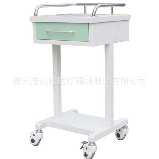 医院家具碰撞推车桌子仪器高品质药物四轮医用彩钢治疗车