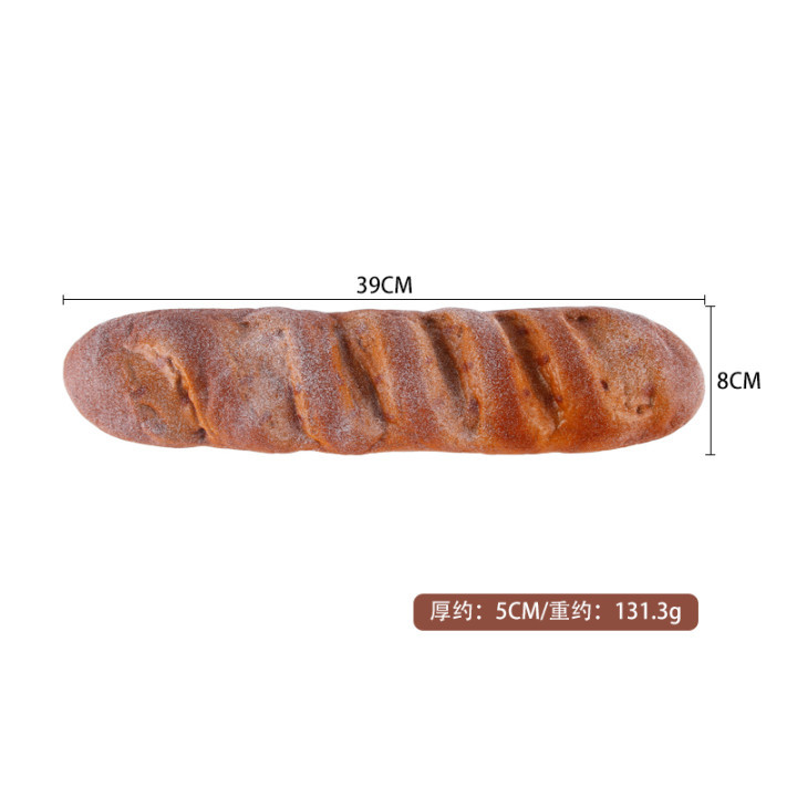Entrega de una sola pieza PU falso pan decoración de la boda modelo de decoración de la habitación accesorios largo francés palo modelo de simulación de pan