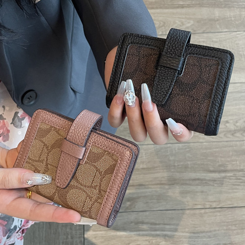 Genuine leather driver's license card holder for women, small, exquisite and high-end 2024 new model with large capacity and multiple card slots, high-end sense