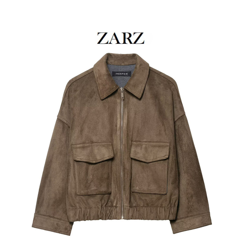 Zarz Homemade European and American Style New Women's Fashionable Suede Texture Effect Jacket 3046/377