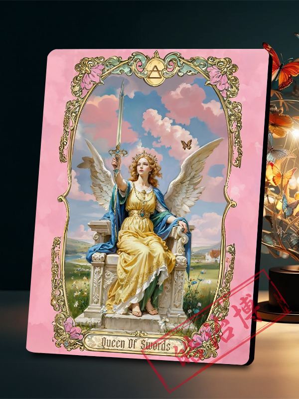 ✅ Card Tarot Photo Frame Wooden Photo Frame Ornaments Study Desk Bedroom Board Game Room Decoration Gifts for Friends