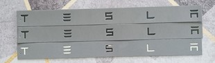 Suitable for Tesla Tesla Model 3 Y Car Logo Front and Rear Metal Tail Logo 90D English Letter Logo