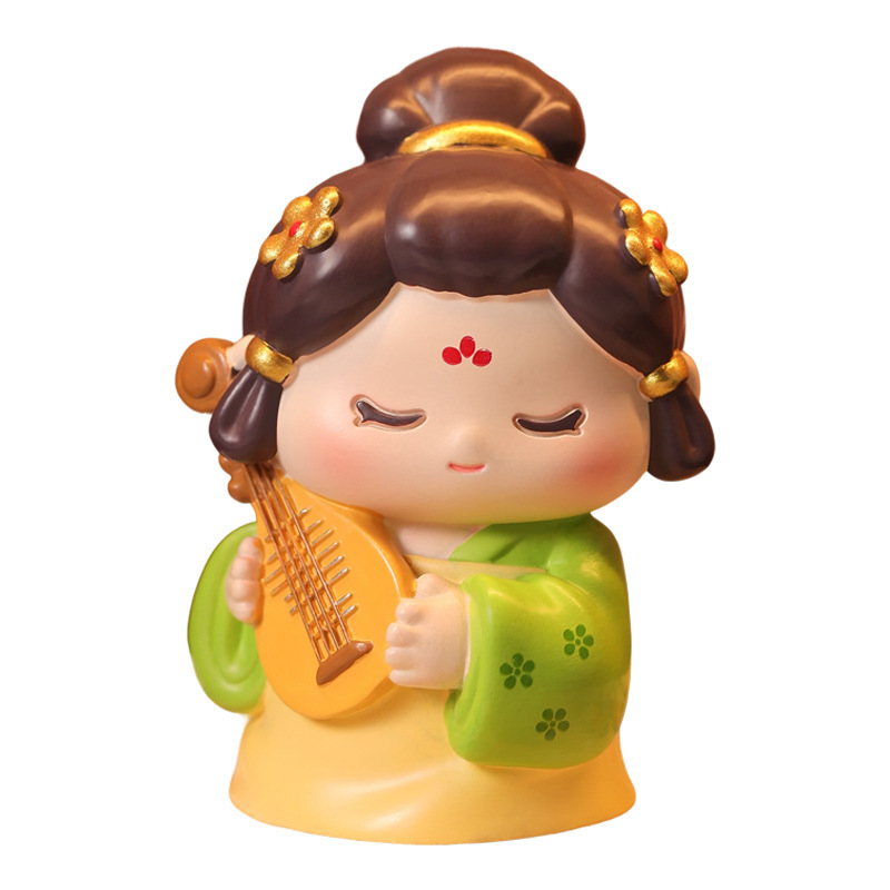国潮侍女中式卡通人物摆件西安文创纪念品办公桌面装饰送朋友闺蜜|undefined