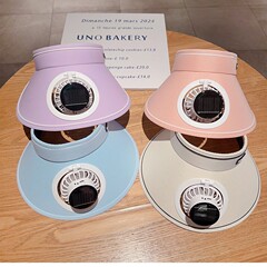 工場直採夏純色ソーラーファンキャップ女性多機能屋外USB日焼け止め空トップキャップええ