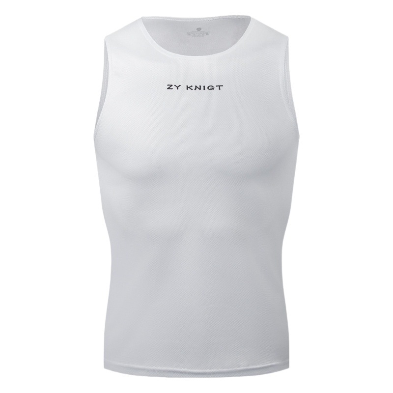 Knight ZYKNIGT Camisa de ciclismo Camisa de fondo sin mangas ligera de verano para hombre, malla de secado rápido, transpirable, ropa de secado rápido
