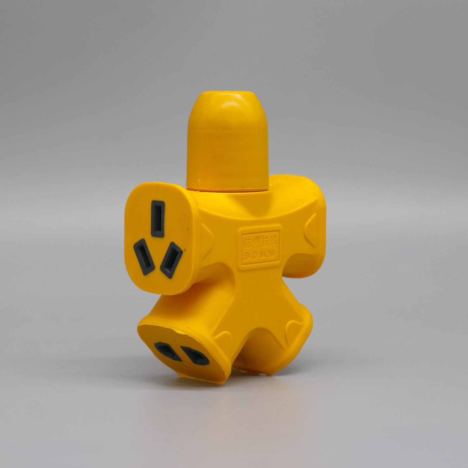 棉湖大字型地拖10孔抗摔地拖插座插排