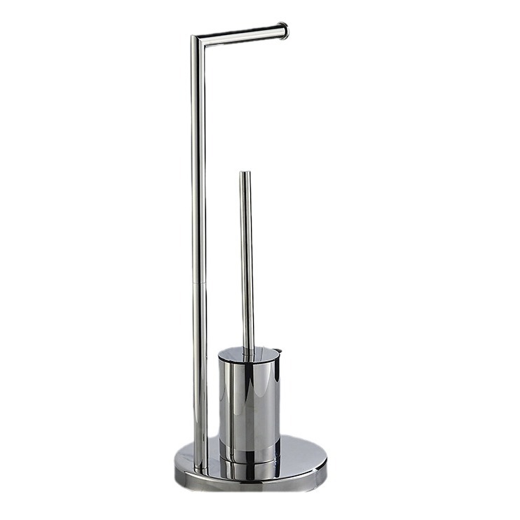 Soporte para cepillos de inodoro con soporte para toallas de papel