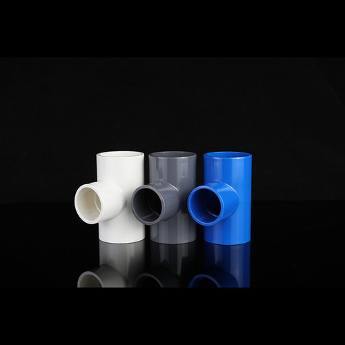 PVC water supply tee equal diameter flat tee irrigation thickened plastic furniture water pipe joints pipe fittings wholesale