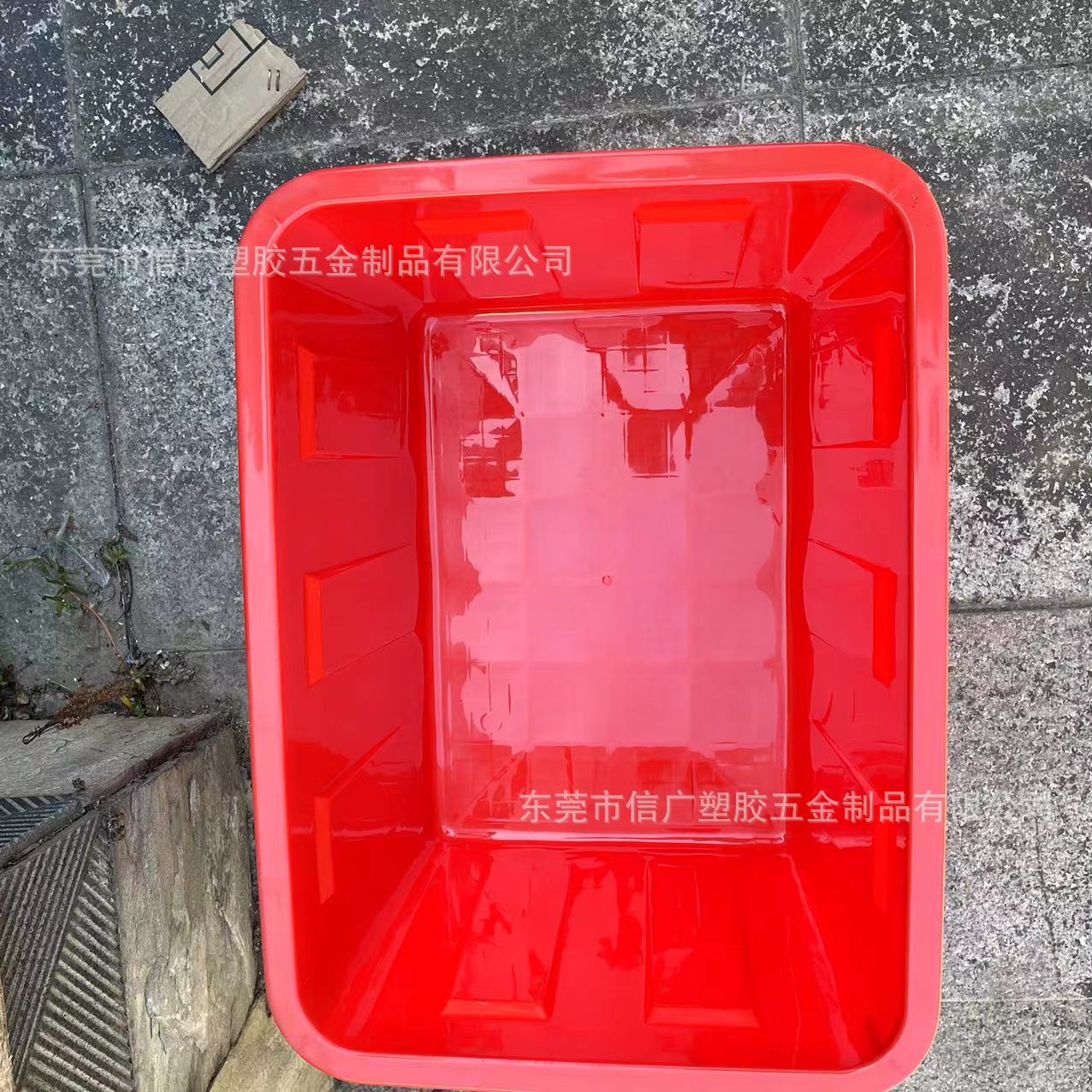 厂家批发PP塑料箱 正方形水产品高品质塑胶运输水箱鲜花养殖箱