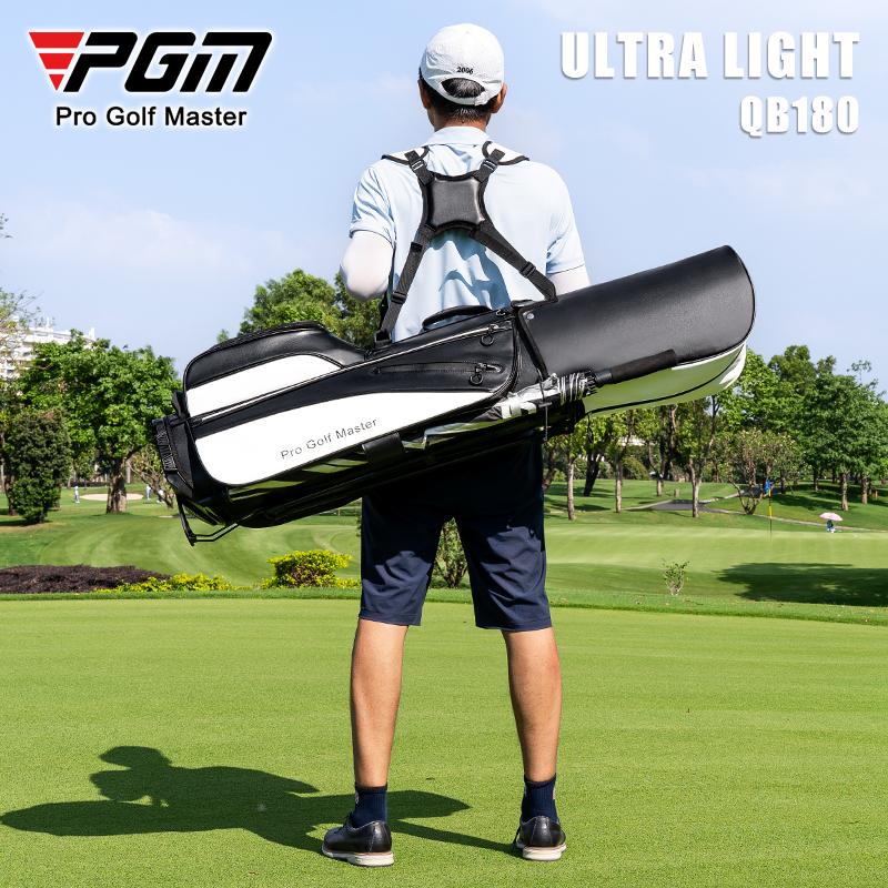 Túi đựng gậy golf PGM siêu nhẹ xách tay, chống thấm nước, có lỗ thanh 7 lưới — Màu đen [siêu nhẹ 2,8 kg/lỗ thanh 7 lưới/vật liệu chống thấm nước] QB180, Đen trắng [siêu nhẹ 2,8 kg/lỗ thanh 7 lưới/vật liệu chống thấm nước] QB180, Màu xanh đen [siêu nhẹ 2,8 kg/lỗ thanh 7 lưới/vật liệu chống thấm nước] QB180