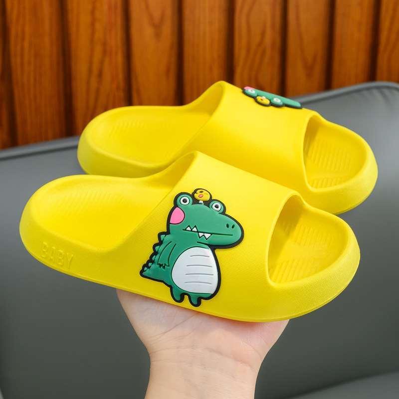 Children's Slippers Summer Boys and Girls Baby Home Wear Bathroom Bath Non-Slip Deodorant Soft Bottom Middle and Big Children Cool