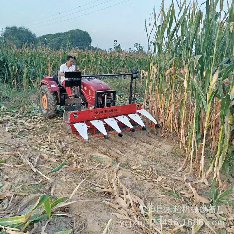 济宁玉米高粱杆大型割晒机四轮车带动往复式割草机中草药割晒机